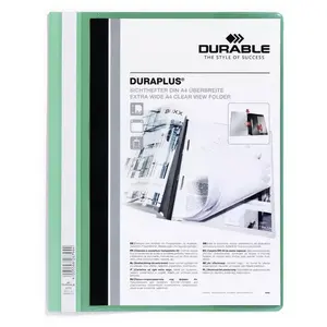 Report Cover Durable DURAPLUS 150-00310 Green Transparent