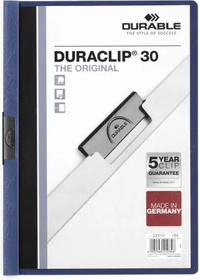 Dokumentu vāks Durable Duraclip 30 PVC