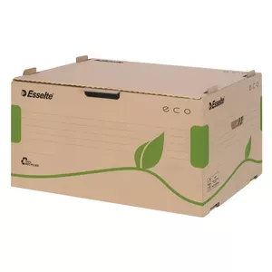 File storage box Esselte Eco 150-02062 Brown Green