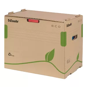 File storage box Esselte Eco 150-02063 Brown Green