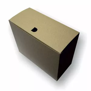 Картонная архивная коробка SMLT 270×155×330 мм складная коричневая (150-02302)