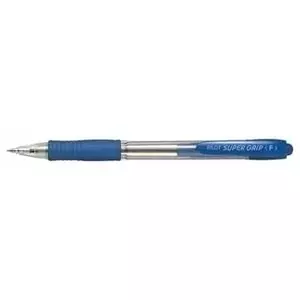 Pilot Supergrip Neon XS, blue Clip-on retractable ballpoint pen Fine