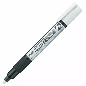 PENTEL MMP20 krāsas marķieris, 4.0 mm, konisks uzgalis, balts