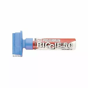 Pastāvīgais marķieris Posterman POSTERMAN BIGGIE 50mm melns – slīpais galu 50 mm, melna tinte
