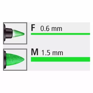 Noturīgais marķieris STAEDTLER LUMOCOLOR DUO, dubults zaļš