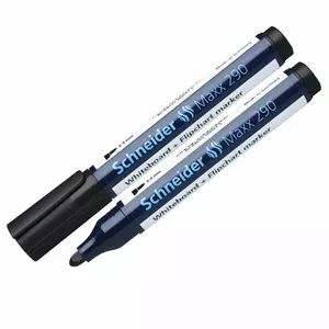 Marķieris baltai tāfelei Schneider MAXX 290 ar konisku galu, melns