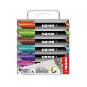 Pastāvīgais marķieris Kores M20902 Bullet tip Daudzkrāsains 6 gab.