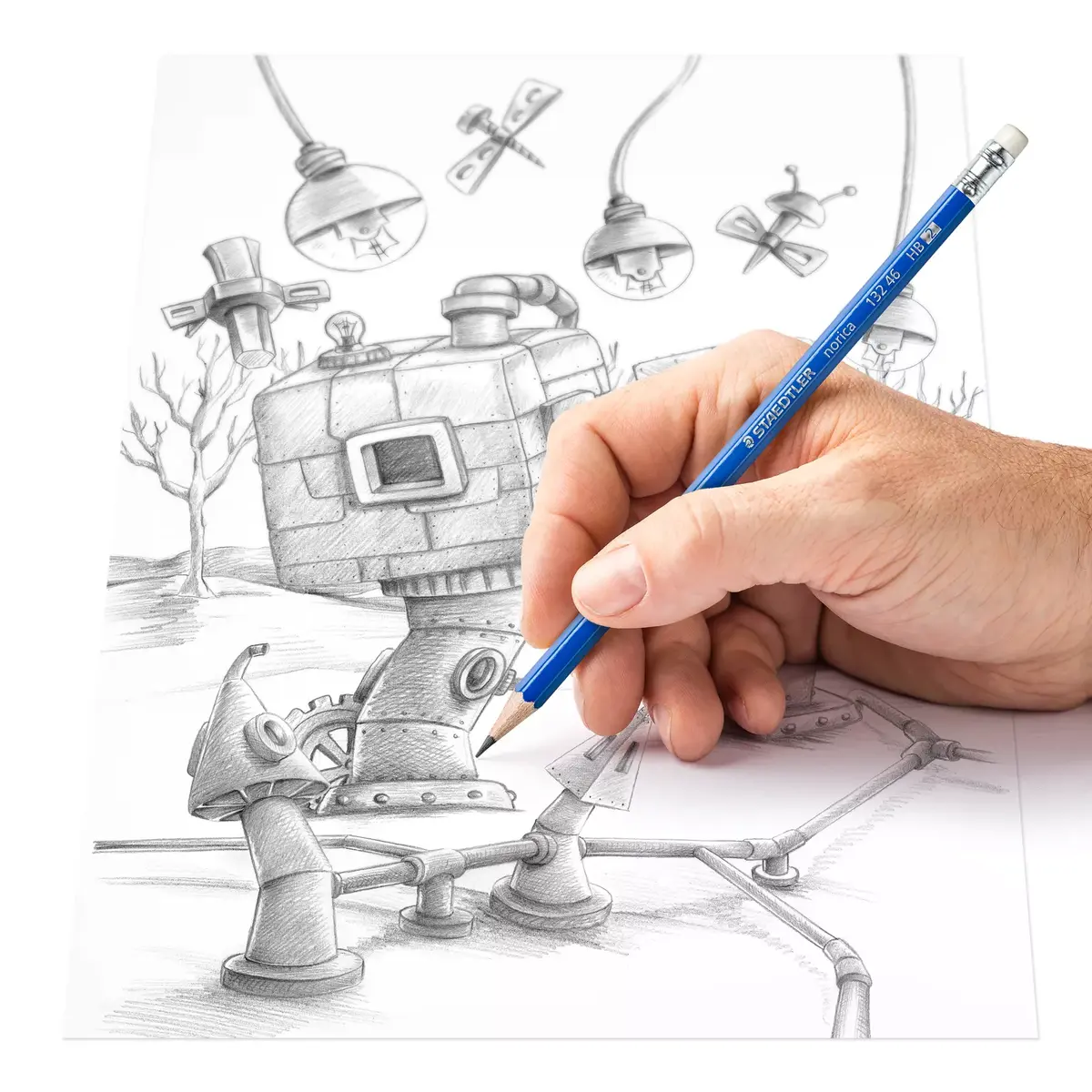 Карандаш Staedtler Norica HB с ластиком Photo 5