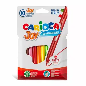 Marķieri Carioca UNIVERSAL JOY 10 krāsas — komplekts ar 10 dažādām tintēm
