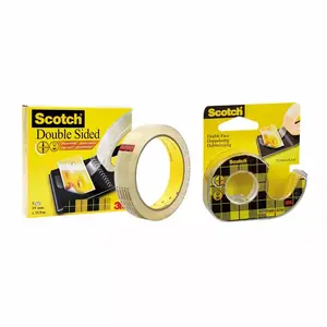 Divpusēja līmlente Scotch 665 12 mm x 23 m — caurspīdīga līmējošā lente