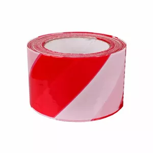 Norobežojošā lentė 200-11702 sarkani-balta 7,5 cm x 200 m