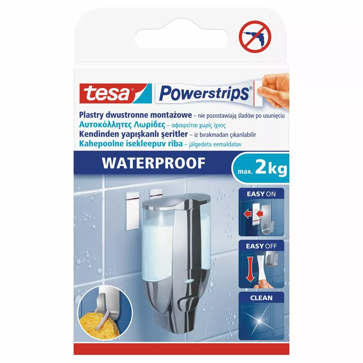 Tesa Powerstrips 200-13230 divpusējas līmējošas loksnes Photo 3
