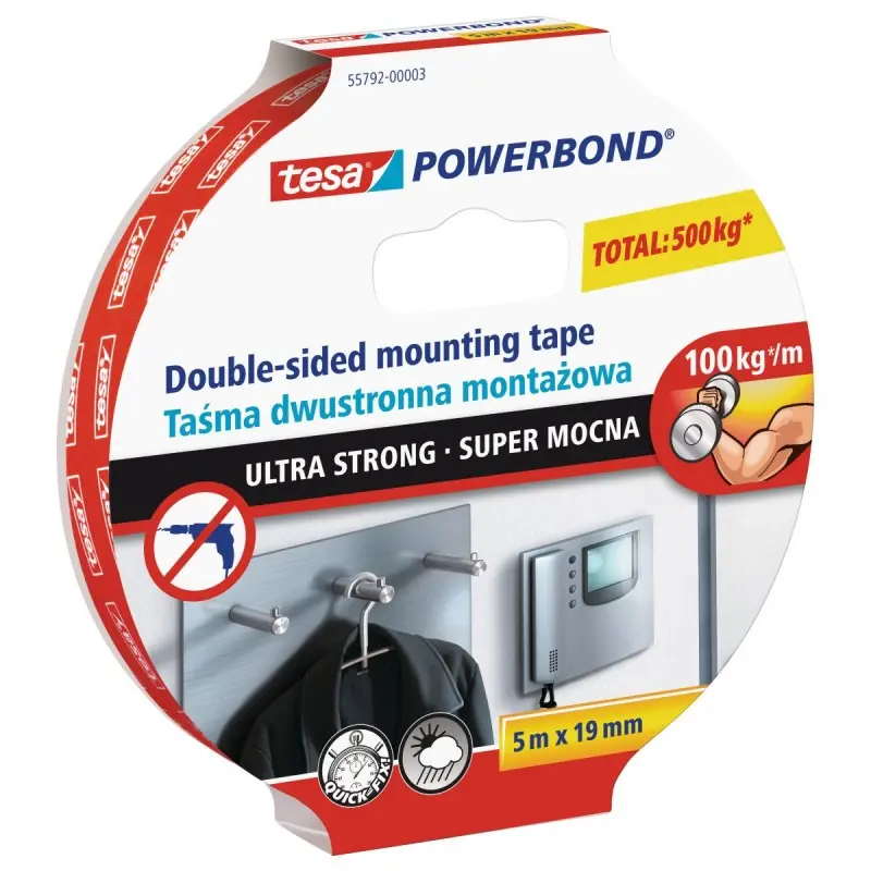 Divpusēja līmlente Tesa ULTRA STRONG 5