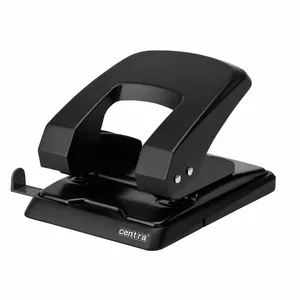 Дырокол centra HP40 Black — модель 200-08002, однорежимный прочный дырокол