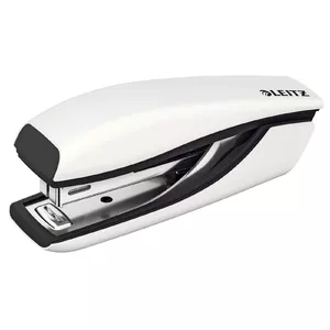 Степлер LEITZ NeXXt WOW Black/White — вместимость 10 листов, габариты 30×101×39 мм, в комплекте 1000 скоб (P2)