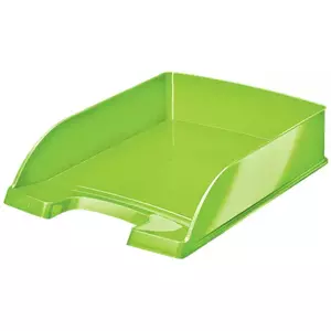Desk magazine file LEITZ WOW Polystyrene A4 Green — 255×70×357 mm