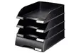 Leitz Plus A4 Letter Tray - Black Plastic Photo 3