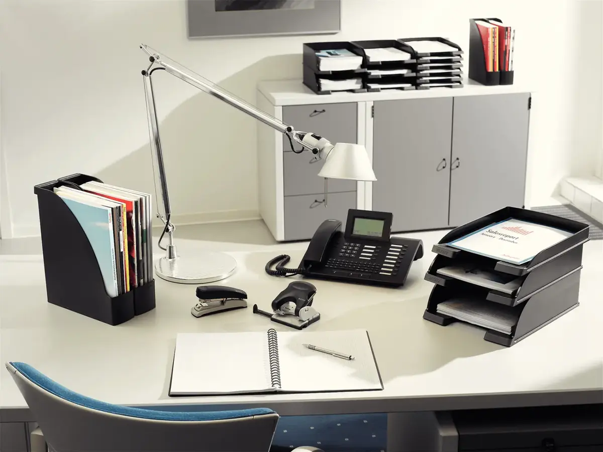 Leitz Plus A4 Letter Tray - Black Plastic Photo 6