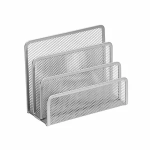 Desktop paper and envelope holder ICO 200-08017 perforated metal, 17.5×8×14 cm