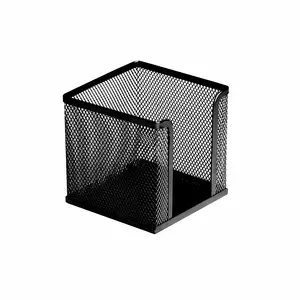 Note paper holder ICO perforated metal 9.5×9.5 cm black