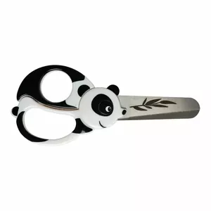 Child-safe school scissors Fiskars 13 cm Panda with blunt tips and ergonomic handles