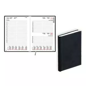 Planner balta eko EKO Manager A5 2026 — A5 weekly planner, black balacron cover