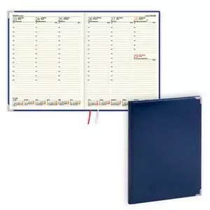 Planner balta eko Advocate A4 2026 Weekly — Balacron cover, Blue