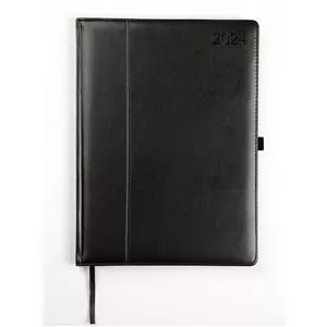 Plānotājs FAT AMBASSADOR BLACK EDITION 2026 PU A4 — 2026 plānotājs, A4, PU vāks, melns matēts