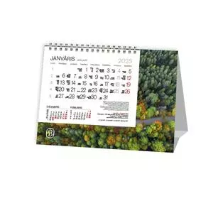 Table Planner balta eko EKO TENT 2026 Pyramid Shape with Spiral White Eco - desk calendar 2026