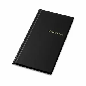 Business Card Holder panta plast 96 cards, black, 24.5 x 12 cm