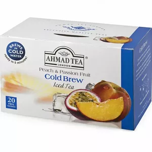 Black Tea Ahmad Peach & Passion Fruit — Cold Brew, 20 Tea Bags