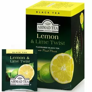 Чай в пакетиках Ahmad Alu Lemon and Lime Twist 20 x 2g — Чёрный ароматизированный чай