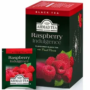 Чёрный чай Ahmad Raspberry Caprice 20 x 2 г пакетиков