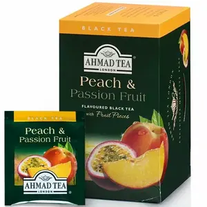 Melnais tēja Ahmad Peach & Passion Fruit 20 maisiņi