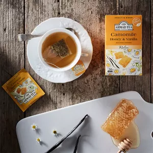 Herbal tea Ahmad Chamomile Honey Vanilla 20 tea bags — chamomile infusion, 20 sachets