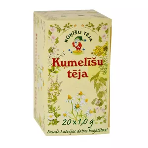 Herbal tea rūķīšu tēja Chamomile 20 bags 1 g – chamomile infusion, 20 x 1 g sachets