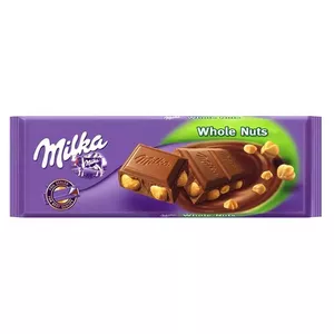Молочный шоколад Milka с цельными лесными орехами — 250 г
