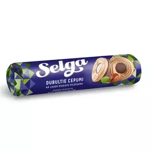 Cepumi Selga Double ar lazdu riekstu pildījumu 205 g — Selga Double 205 g lazdu riekstu pildījums