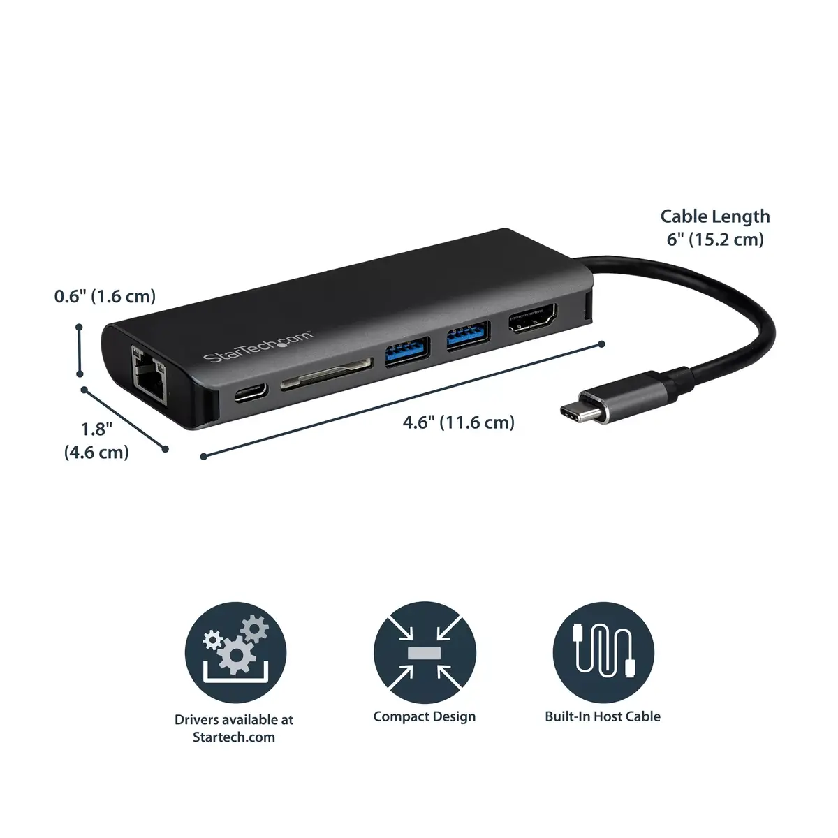 USB C Multiport Adapter StarTech DKT30CHSDPD1 Photo 11