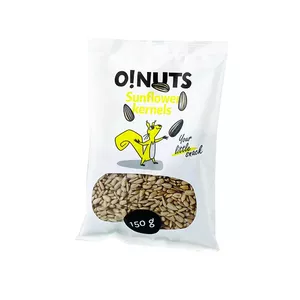 Saulespuķu sēklas O!NUTS, lobītas, 150 g