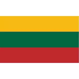 Flag, Lithuania 100 x 170 cm, thick fabric, OEM 400-00586