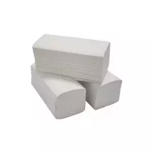 Paper hand towels Gruine Roku V-fold 2-ply 200 sheets 21 x 23 cm white