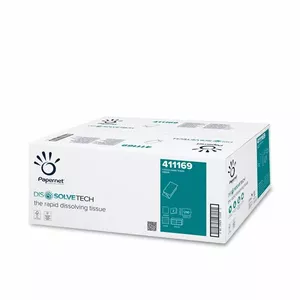 Бумажные полотенца Papernet Euro V Supermini голубые 2 слоя 210 листов 21×22 см