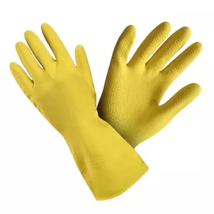 Резиновые перчатки размера M (8) желтого цвета