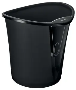 Esselte Basko Wastepaper Bin 18L Black