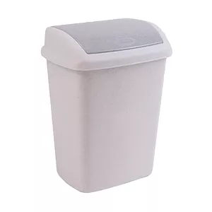 Trash bin OEM 400-00530, 10 L capacity, marble color, swing lid