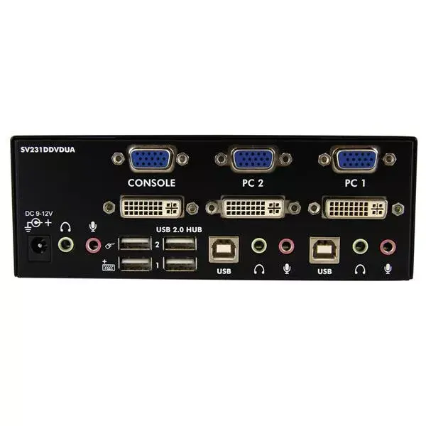 KVM Switch StarTech.com 2 Port DVI VGA Dual Monitor Photo 3