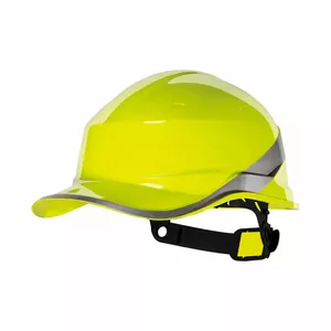Safety Helmet Delta Plus Diamond V yellow — model 400-03369, high-impact protective headwear
