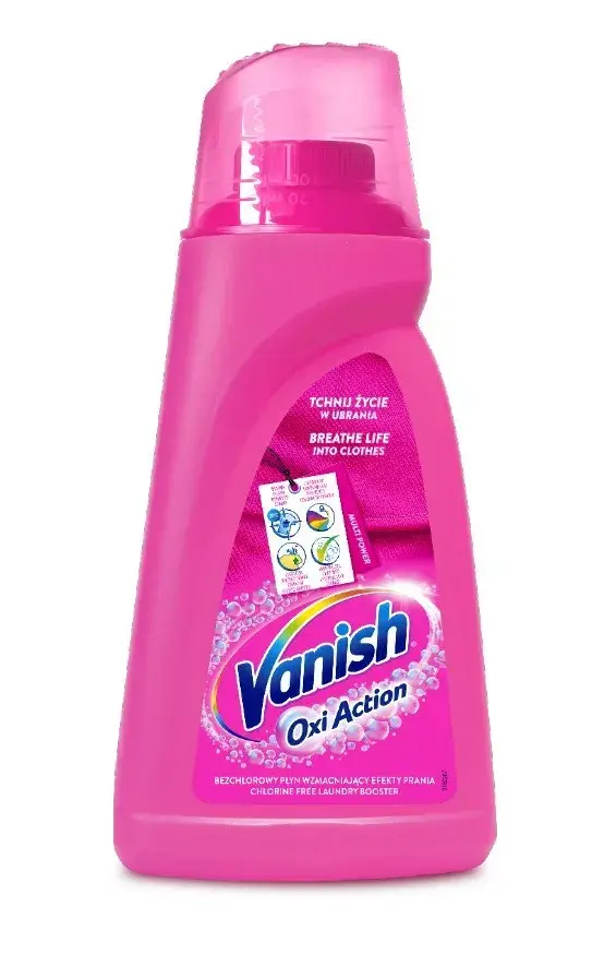 Vanish Oxi Action Pink средство для пятен 1 л Photo 1