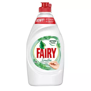 Средство для мытья посуды FAIRY Sensitive Tea Tree & Mint 450 мл — концентрированное средство для чувствительной кожи